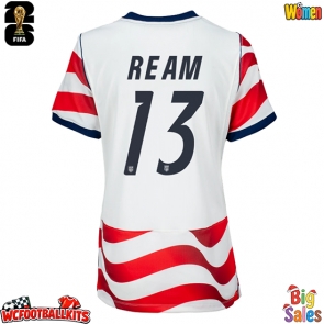 United States Tim Ream #13 Replica Home Stadium Shirt for Women World Cup 2026 Short Sleeve